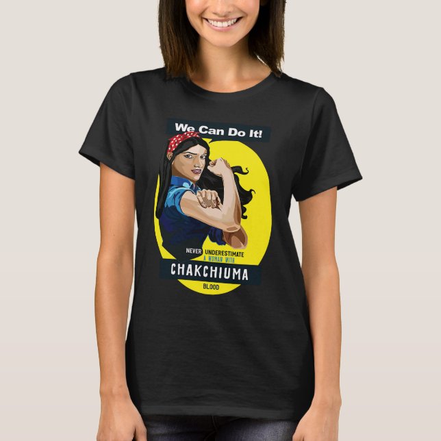 Chakchiuma Native American Indian Woman No Underes T-Shirt (Vorderseite)