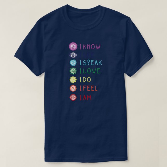 Chakra Alignment Yoga Meditation Spiritual Men T-Shirt (Design vorne)