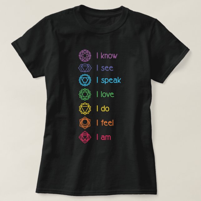 Chakra Alignment, Yoga, Meditation Spirituelle Pul T-Shirt (Design vorne)