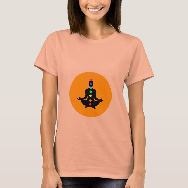 Chakra Art - Yoga Tee Shirt (Vorderseite)