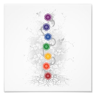 Chakra Baum-Plakat Fotodruck