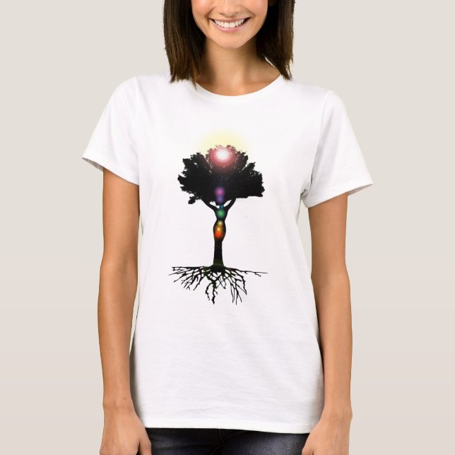 Chakra Baum T-Shirt (Vorderseite)