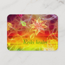Chakra Blume Energiekunst durch Heilung der Liebe Visitenkarte