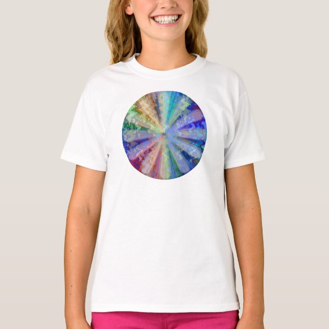Chakra Blume Sonnenblume Sonnenschein Herz T-Shirt (Vorderseite)