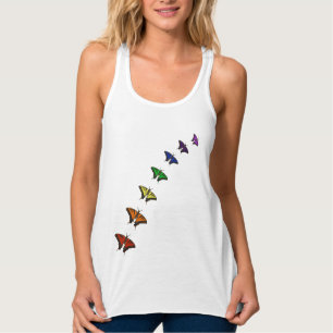 chakra butterflies tank top