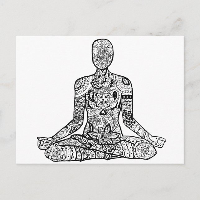 Chakra Chica Postkarte (Vorderseite)