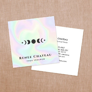 Chakra Energy Healer Business Card Quadratische Visitenkarte