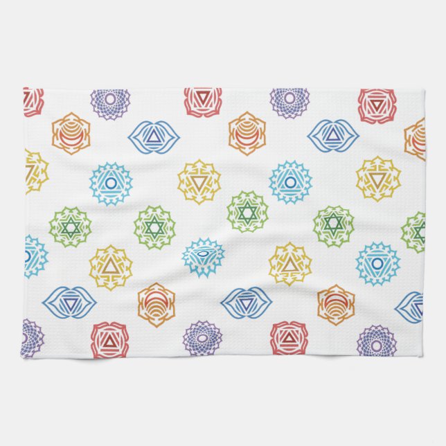 Chakra Energy Kitchtuch Geschirrtuch (Horizontal)