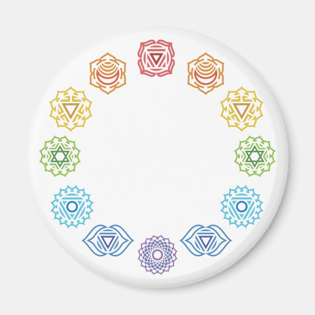 Chakra Energy Round Magnet (Vorne)