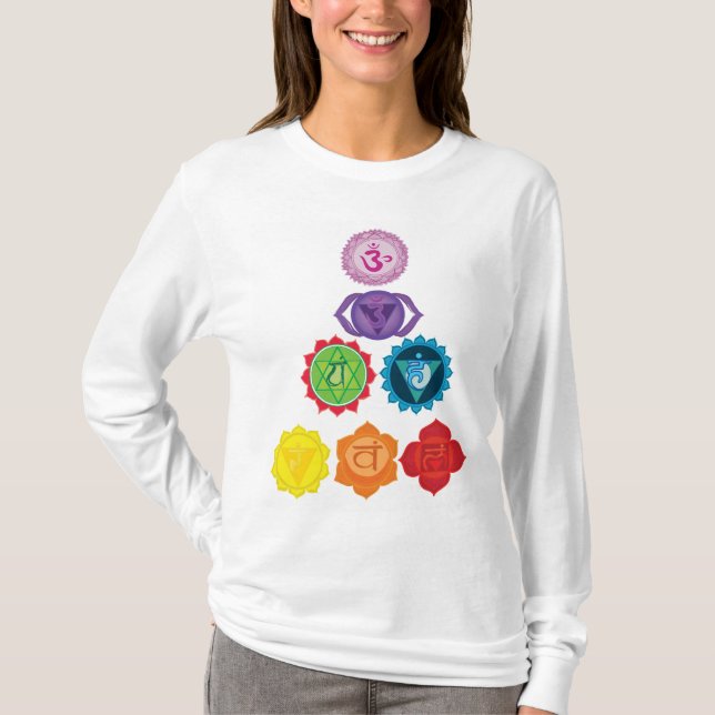Chakra Energy System Long Sleeve T - Shirt (Vorderseite)