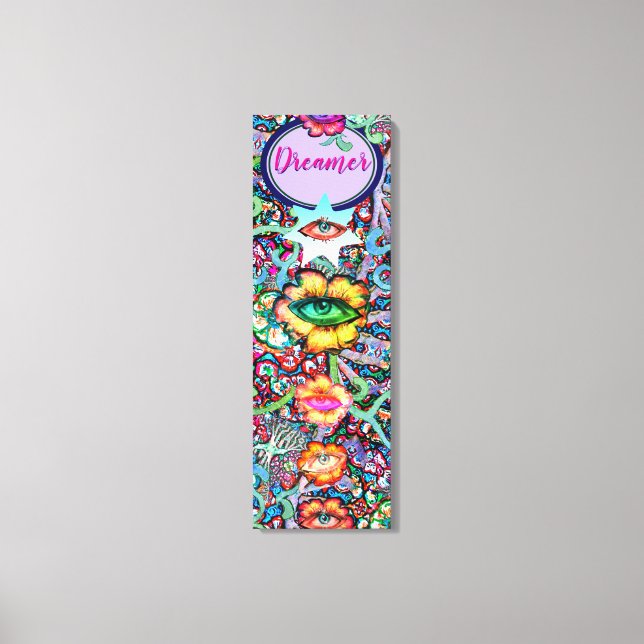 Chakra Floral Dreamer farbenfroh ungewöhnlich myst Leinwanddruck (Vorderseite)