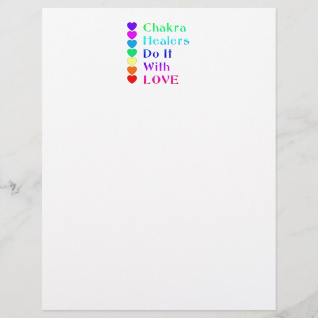 Chakra Heiler machen es mit Liebe in Regenbogenfar (Vorderseite)