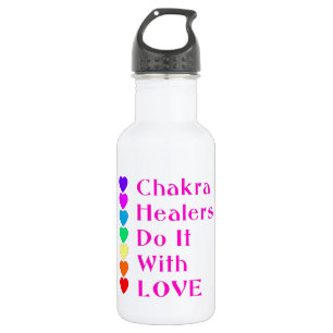 Chakra Heiler tun es mit Liebe Trinkflasche