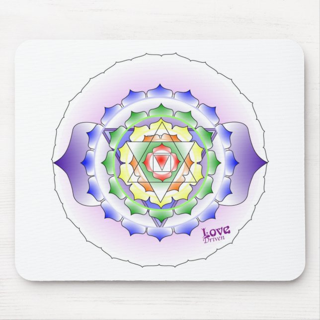 Chakra Mandala Mousepad (Vorne)