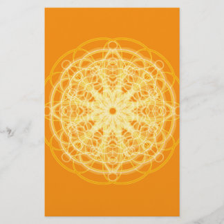 Chakra Mandala Sacred Geometry Bright Orange