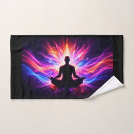 Chakra Meditation Hand Towel Yoga Design Handtuch