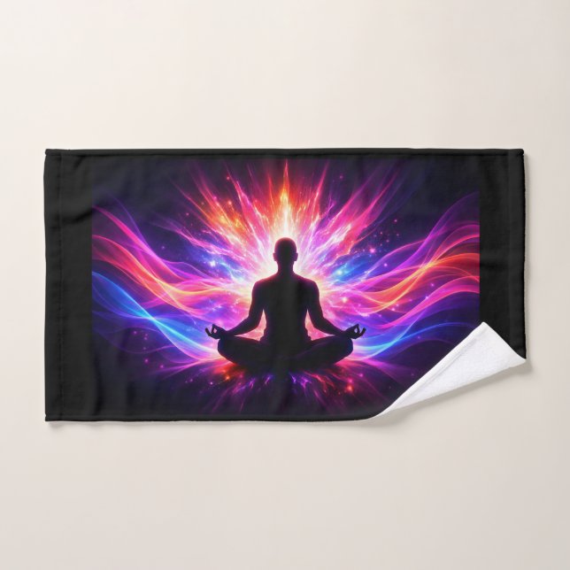 Chakra Meditation Hand Towel Yoga Design Handtuch (Handtuch)