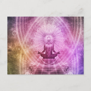 Chakra Meditation Yoga Zen Postkarte