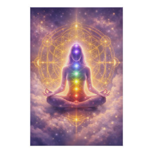 Chakra-Meditations-Glossy-Poster-Kunst Poster