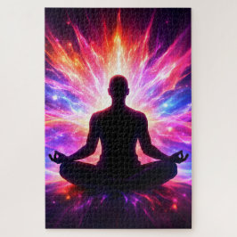 Chakra-Meditations-Puzzle Farbige Yoga-Kunst Puzzle