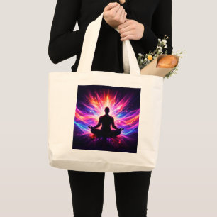 Chakra-Meditations-Tasche Yoga-Design Jumbo Stoffbeutel