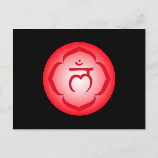Chakra - Muladhara Postkarte (Vorderseite)