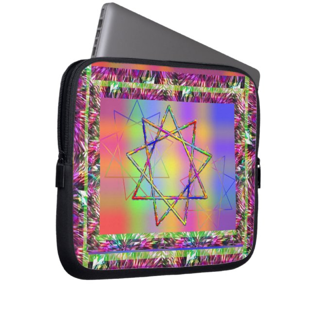 Chakra Nonagram Laptopschutzhülle (Vorne Rechts)