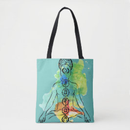 Chakra OM Namaste ganz über DruckTasche