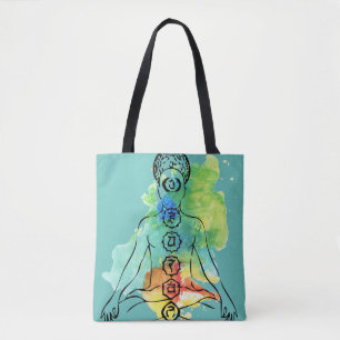 Chakra OM Namaste ganz über DruckTasche