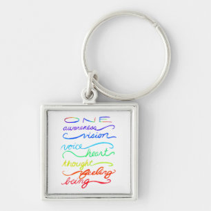 Chakra One Inspirational Words Art Schlüsselanhäng Schlüsselanhänger