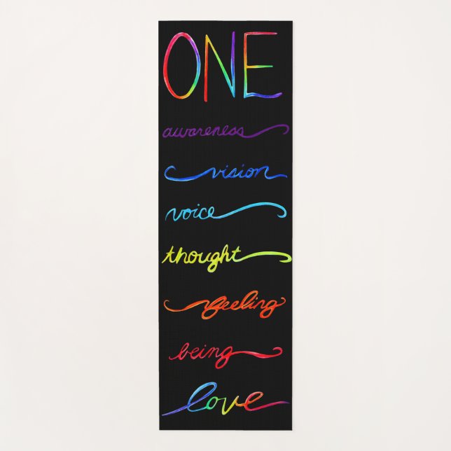 Chakra Rainbow Yogamatte (Vorderseite)