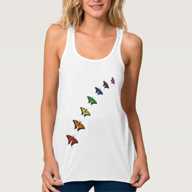 Chakra-Schmetterlinge Tank Top (Vorderseite)