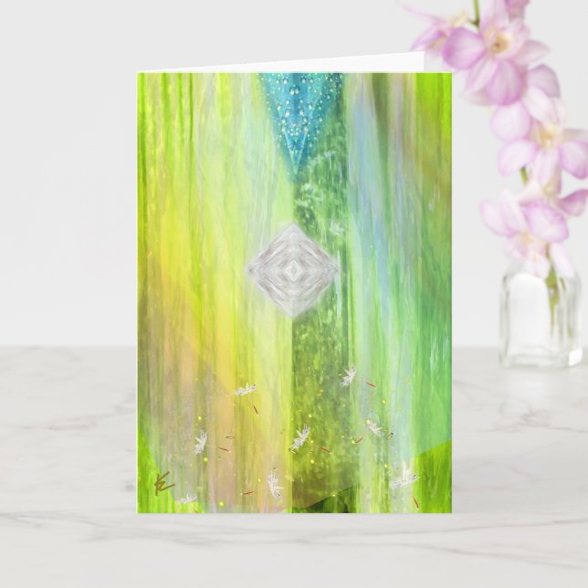 Chakra Shimmer Esoteric Meditation Karte (Orchidee)