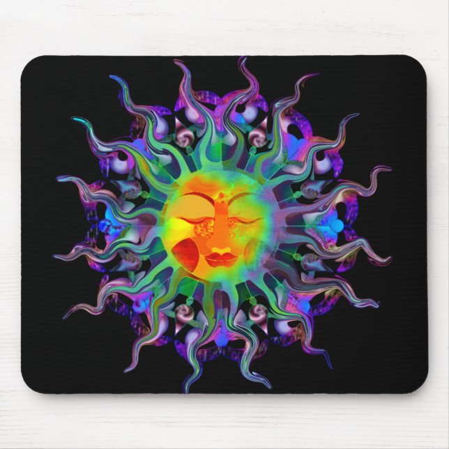 Chakra Sun Dunkelheit Mousepad (Vorne)