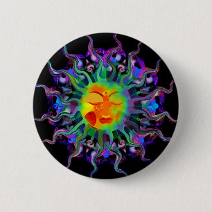 Chakra Sun Knopf Button