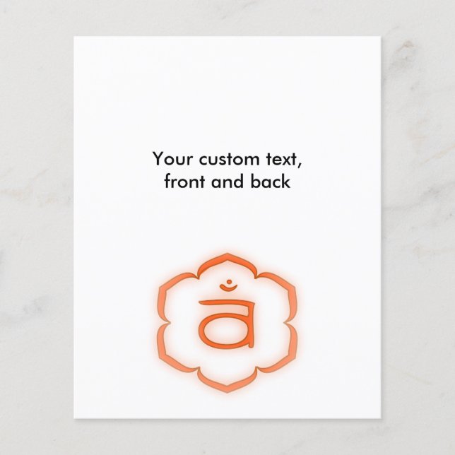 Chakra - Svadhisthana Flyer (Vorne)