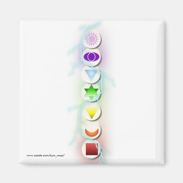 Chakra Symbols Magnet (Vorne)