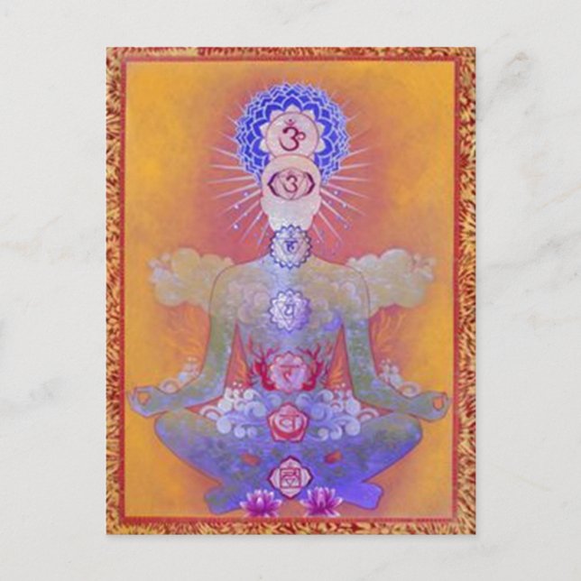 CHAKRA SYSTEM Postkarte (Vorderseite)