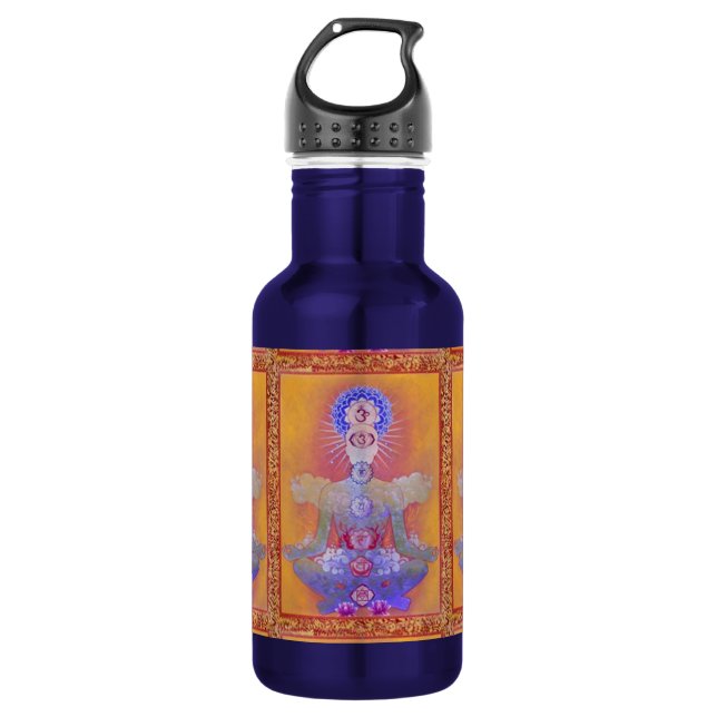 CHAKRA SYSTEM Wasserflasche (Vorderseite)