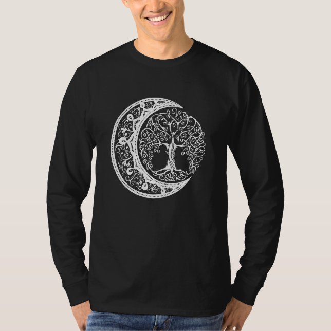 Chakra Tree of Life Mandala Zen Yoga Om Symbol Bud T-Shirt (Vorderseite)