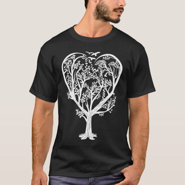 Chakra Tree of Life Nature Protection Tree Liebe T-Shirt (Vorderseite)