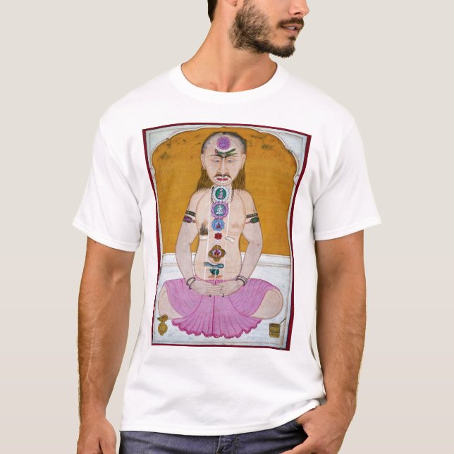 Chakra Yoga Illustration für Meditation T-Shirt (Vorderseite)