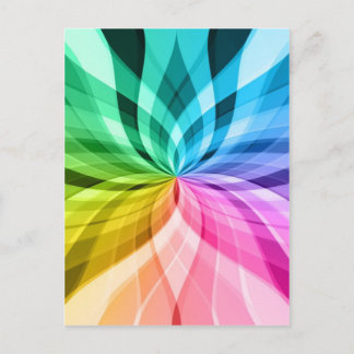 chakra zen kaleidoskop bunter Spaß Postkarte