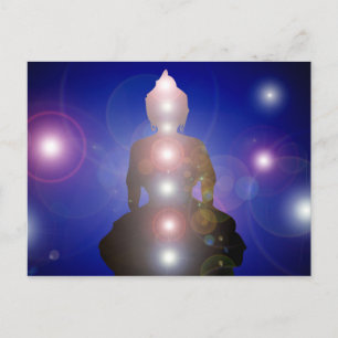 Chakra Zen Meditation Buddha Postkarte