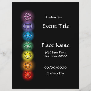 Chakras 8,5 x 11 Event Flyer