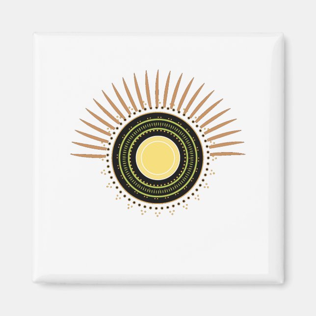 Chakras Circle Focus Konzentration Meditation Magnet (Vorne)