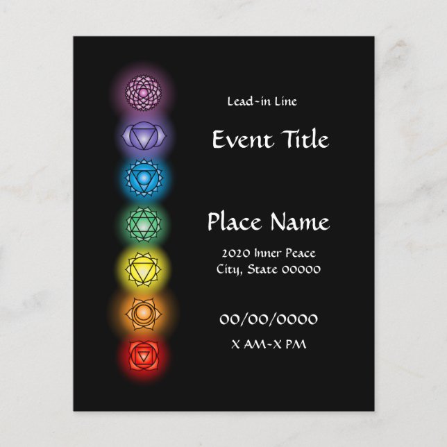 Chakras Event Kleiner Flyer (Vorne)