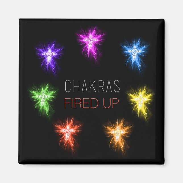 Chakras Fired Up Magnet (Vorne)