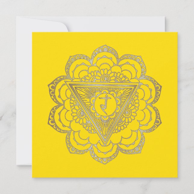 Chakras Manipura - Grußkarte Einladung (Vorderseite)