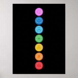Chakras Medical Poster